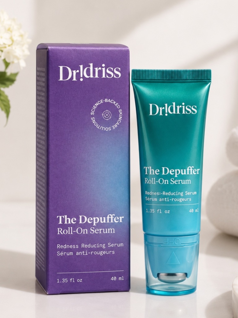 Dr. Idriss The Depuffer Roll-On Redness Serum 1.35 oz NIB